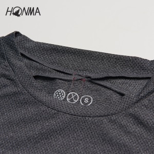 HONMA新款高尔夫女子短袖T恤后背织带装饰弹力透气