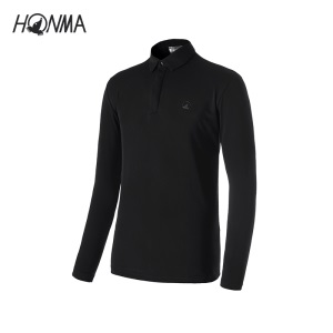 HONMA新款高尔夫男子长袖POLO衫T恤意大利进口面料绣花舒适
