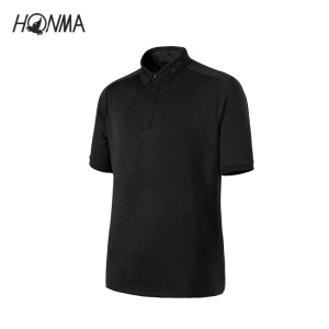 HONMA新款高尔夫男子短袖POLO衫T恤运动自如柔软亲肤质感面料