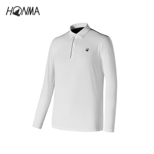 HONMA新款高尔夫男子长袖POLO衫质感面料绿色环保清爽防透
