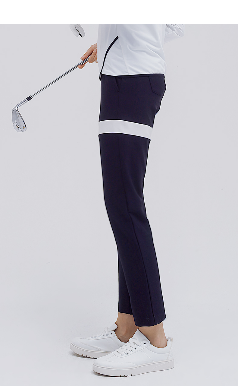 HONMA2021新款高尔夫女子长裤撞色拼接百搭直筒版型