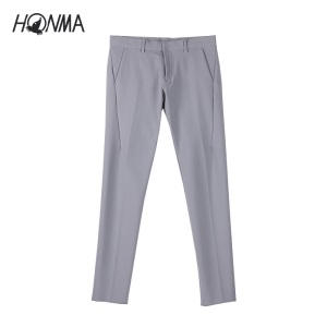 HONMA高尔夫球秋季新款高尔夫服装裤子男golf球运动休闲纯色长裤