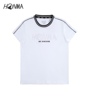 HONMA高尔夫女t恤新款高尔夫服装女golf球时尚简约运动短袖t恤