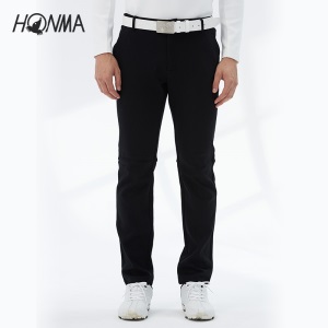 HONMA新款高尔夫男子黑色长裤贴身舒适摩登秋季百搭