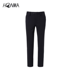 HONMA新款高尔夫男子长裤舒适提花面料时尚百搭直筒斜插口袋