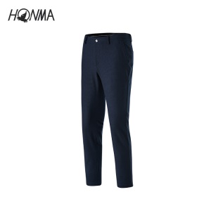 HONMA新款高尔夫男装长裤直筒微小千鸟格花纹运动弹力舒适