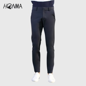 HONMA高尔夫球秋季新款高尔夫服装裤子男golf球运动休闲纯色长裤