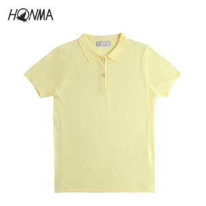 HONMA女子高尔夫服装女秋季新款女短袖T恤golf球运动休闲短袖polo