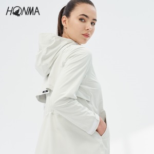 HONMA新款高尔夫女子夹克外套连帽立领贴身防寒质感拉链运动