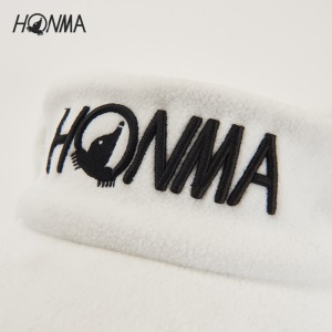 HONMA新款高尔夫球帽3D立体绣标摇粒绒时尚保暖护耳调节带