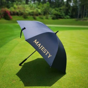 【新品】MAJESTY玛嘉斯帝高尔夫雨伞黑色男女士通用遮阳伞雨伞黑