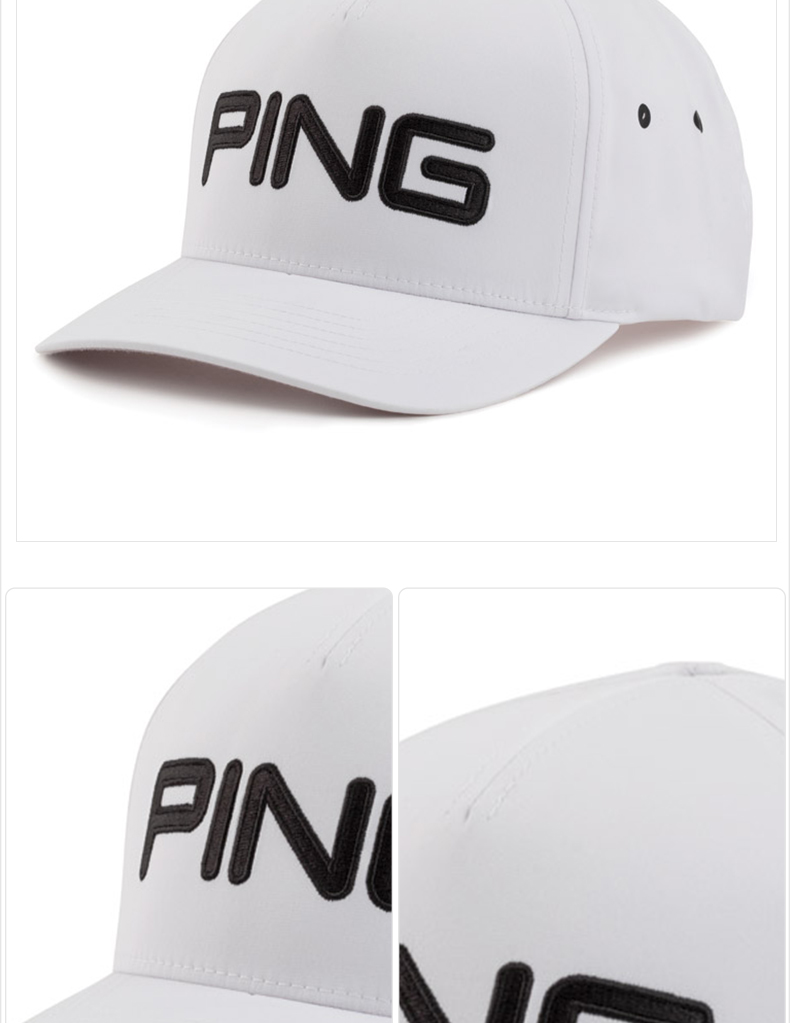 PING高尔夫球官方正品男女士巡回赛黑白时尚休闲运动遮阳鸭舌帽子