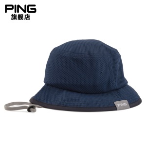PING高尔夫新款球帽男士透气舒适运动休闲golf渔夫大帽檐网帽