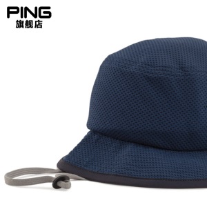 PING高尔夫新款球帽男士透气舒适运动休闲golf渔夫大帽檐网帽