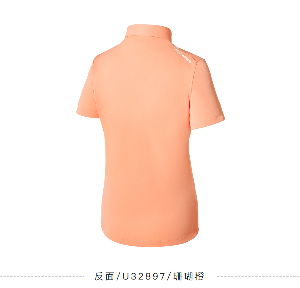 【新款】Taylormade泰勒梅高尔夫服装女士运动短袖翻领T恤U32897