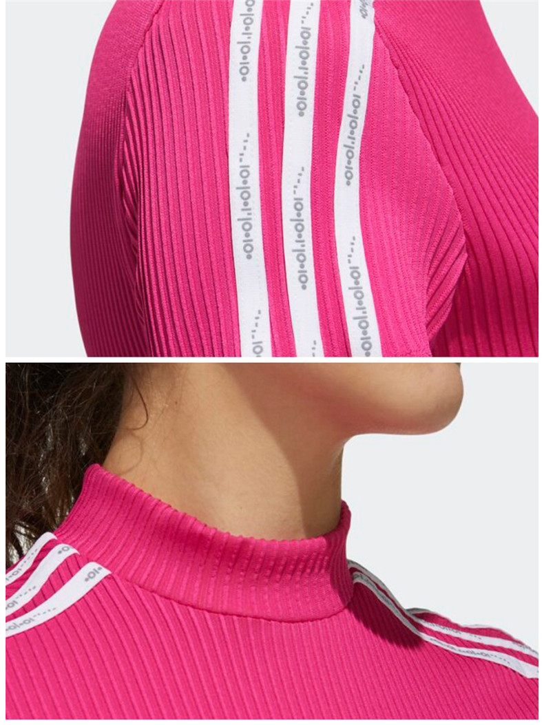 【新品】Adidas阿迪达斯高尔夫服装女休闲短袖T恤golf上衣FJ2454