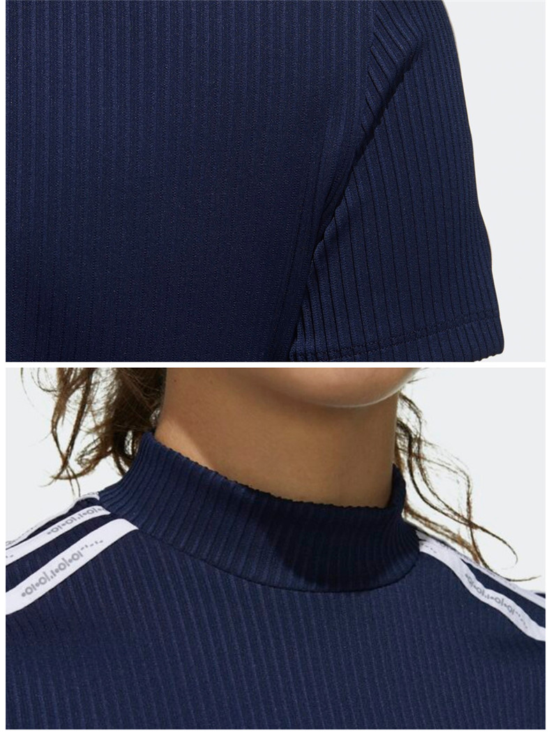 【新品】Adidas阿迪达斯高尔夫服装女休闲短袖T恤golf上衣FJ2454