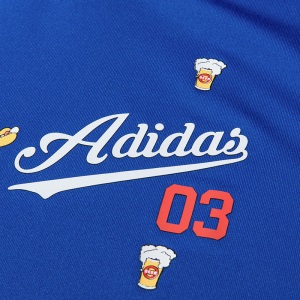 Adidas阿迪达斯女士短袖T恤时尚可爱图案高尔夫服装新品透气