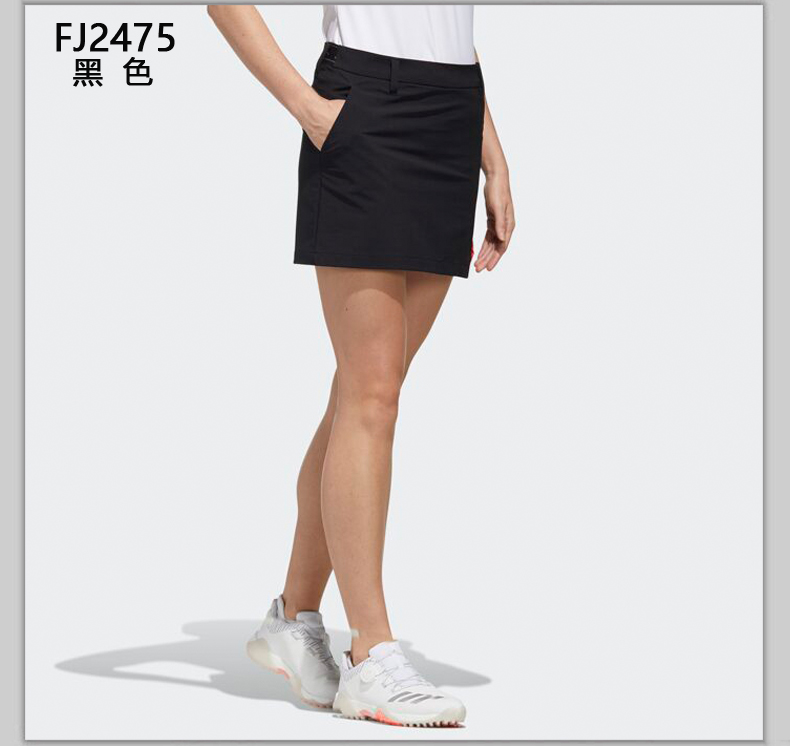 【新品】Adidas阿迪达斯高尔夫服装运动短裙女士运动裙golf短裙