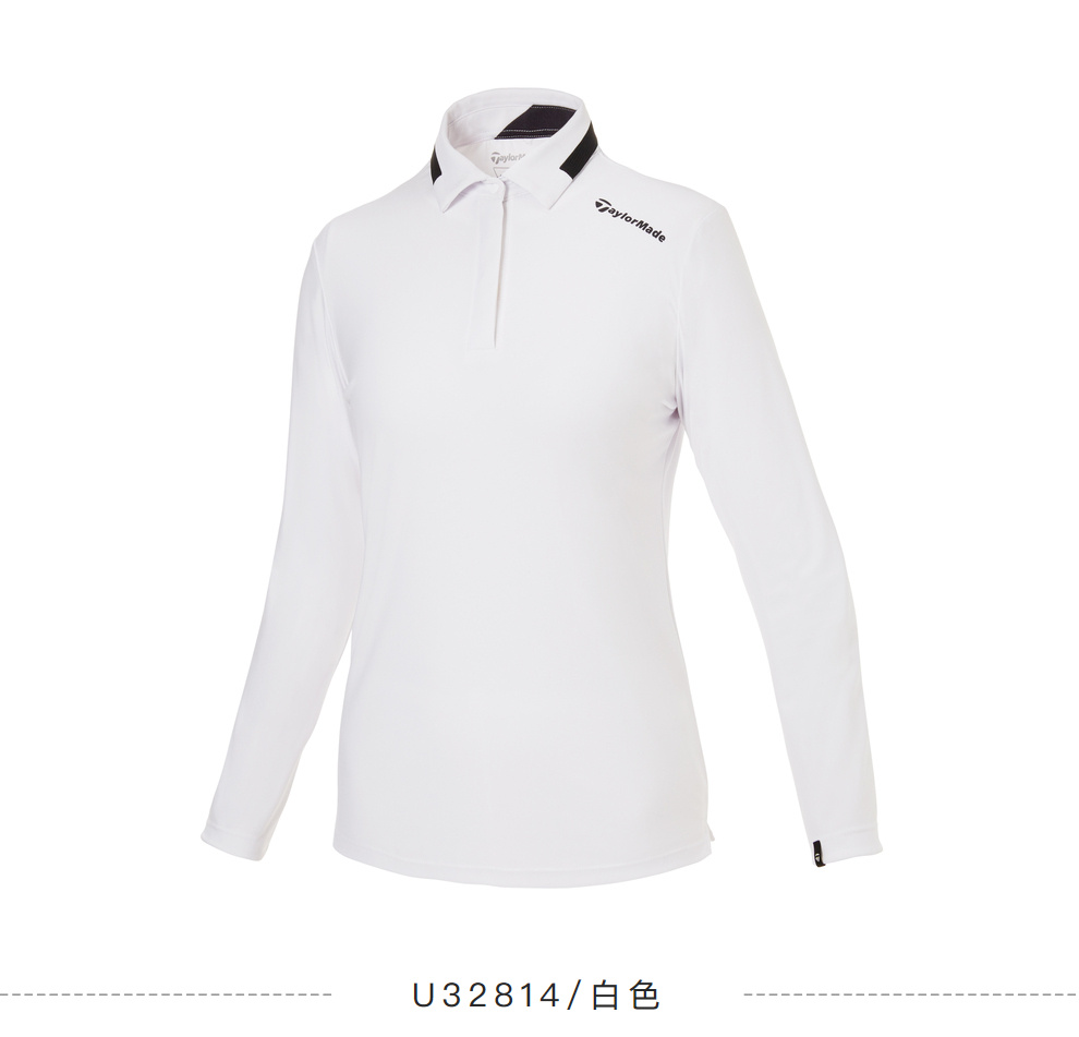 【新品】TaylorMade泰勒梅高尔夫服装女士休闲长袖Polo衫U32814