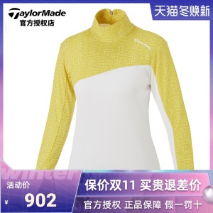 【新品】Taylormade泰勒梅高尔夫服装女士长袖Polo衫翻领上衣