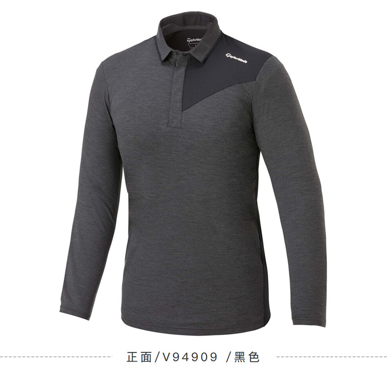 【2021新品】Taylormade泰勒梅高尔夫服装男士长袖运动休闲Polo衫