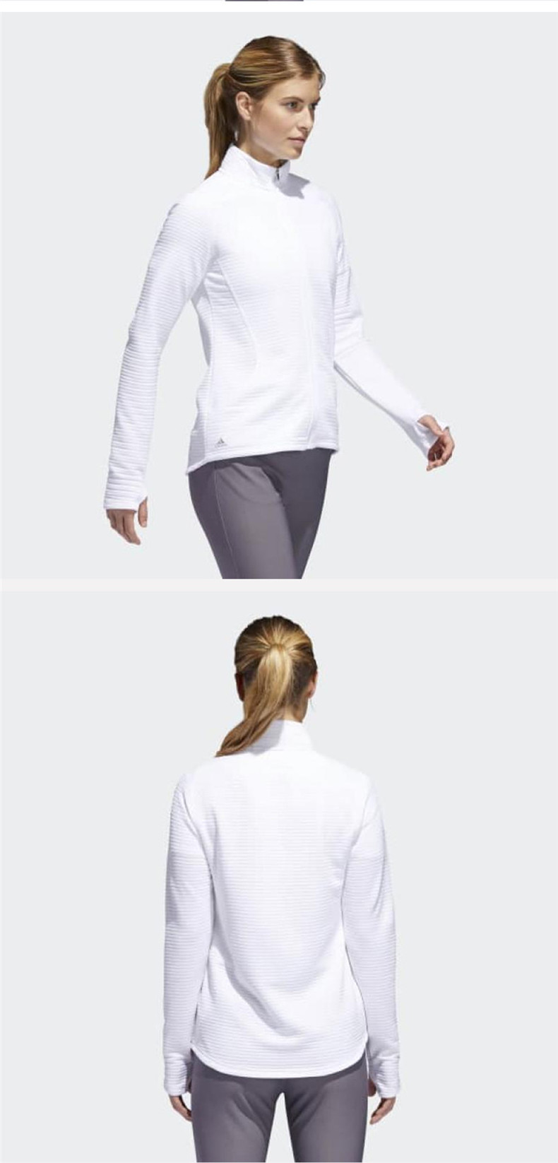Adidas阿迪达斯高尔夫服装女士轻薄透气皮肤衣春季新款正品服饰
