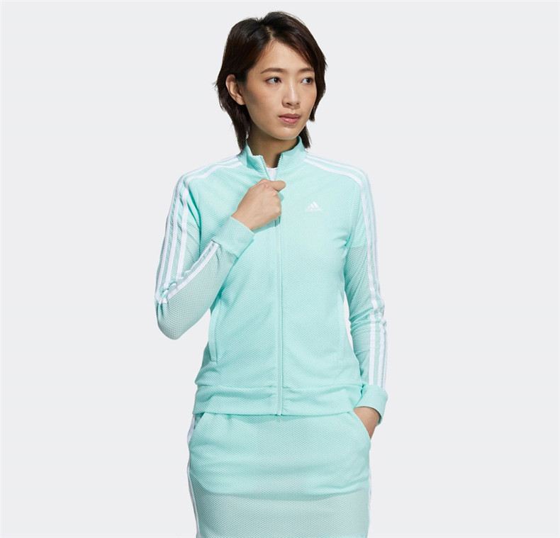 【21新款】Adidas阿迪达斯高尔夫服装女士春季运动夹克外套GM3758