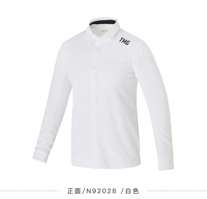 【21新款】TaylorMade泰勒梅高尔夫服装男运动长袖翻领T恤N92028