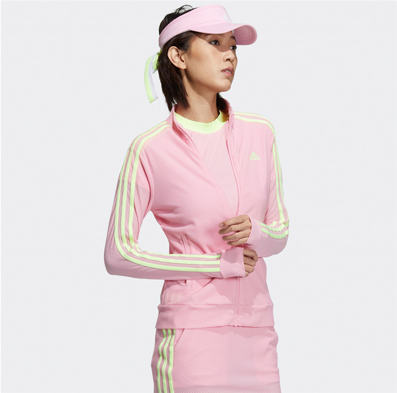 【21新款】Adidas阿迪达斯高尔夫服装女士春季运动夹克外套GM3758