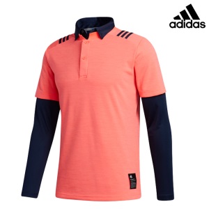 【新款上市】Adidas阿迪达斯高尔夫服装男士二合一穿搭长袖FS6870