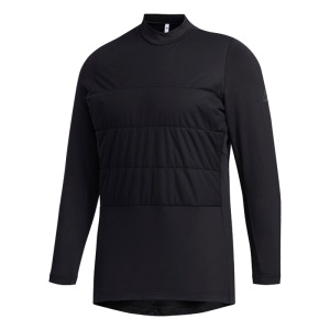 Adidas阿迪达斯高尔夫紧身衣长袖T恤男士golf服装健身服弹力黑色