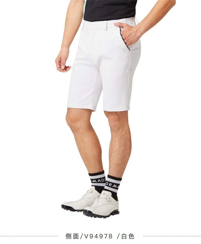 Taylormade泰勒梅裤高尔夫衣服男士短裤休闲时尚运动夏季新款白色