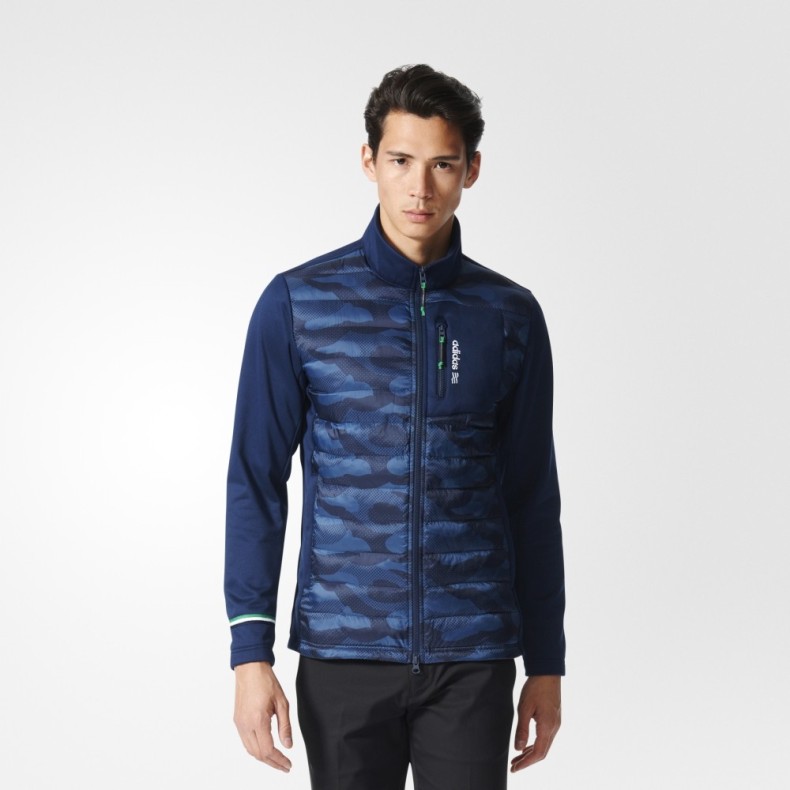 Adidas阿迪达斯高尔夫服装秋冬新款男士羽绒外套防风夹克golf正品