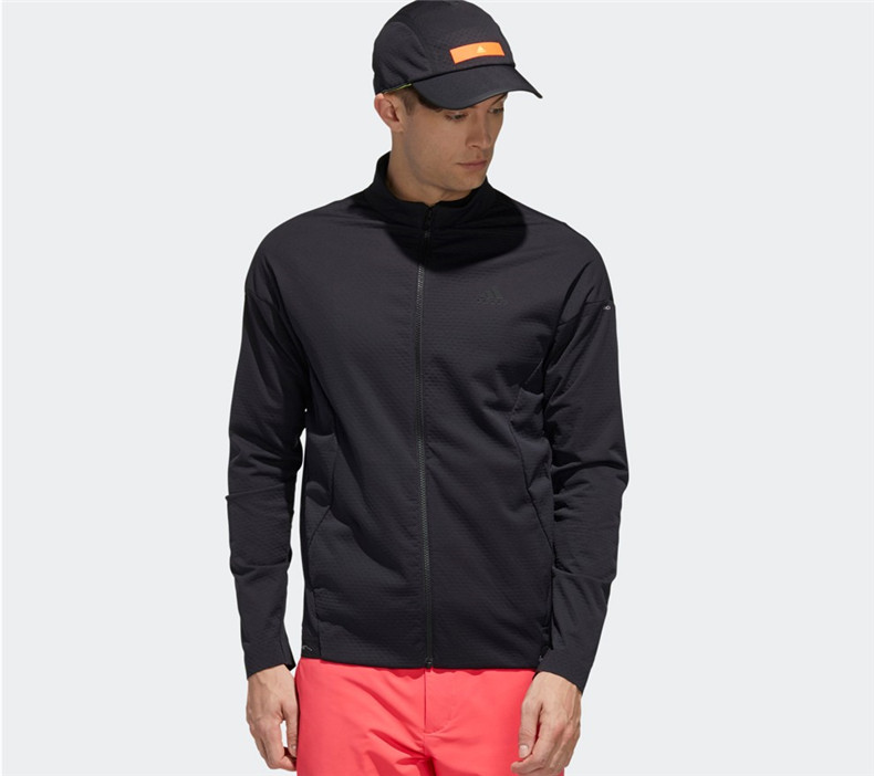 【新款】Adidas阿迪达斯高尔夫服装夹克男士春季轻薄休闲外套防风
