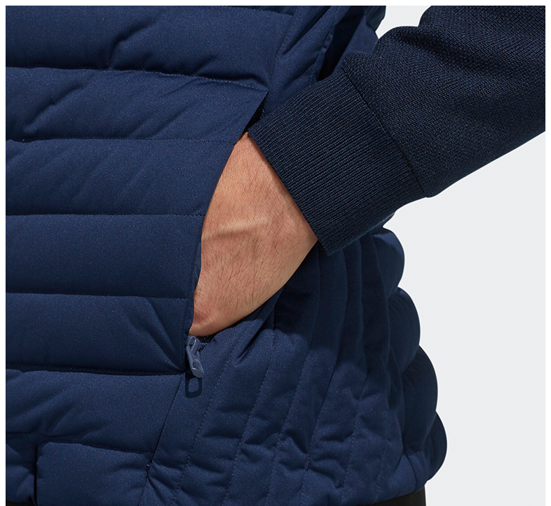 【19新品】Adidas阿迪达斯高尔夫服装男士羽绒夹克保暖外套ED1464