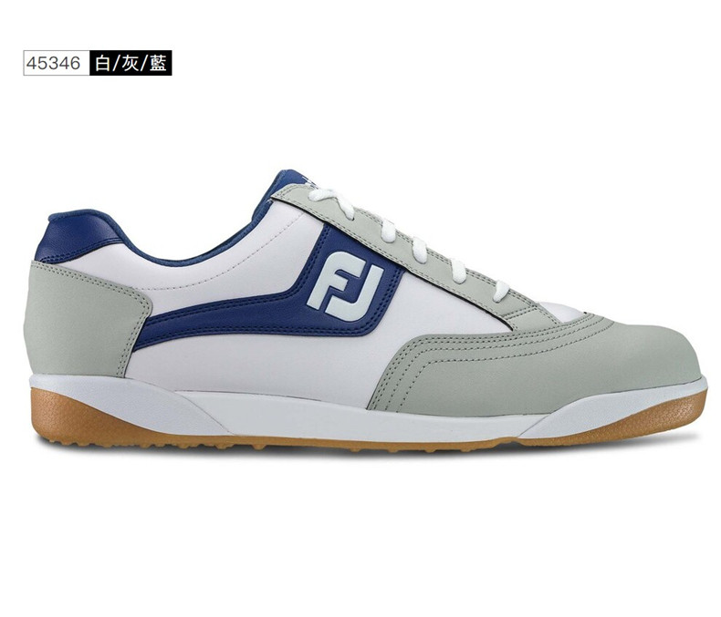 【新款】FOOTJOY高尔夫球鞋FJ男士Originals无钉运动鞋45345白蓝