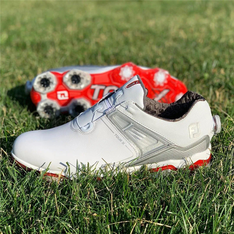Footjoy高尔夫球鞋golf男士Tour-X系列有钉球鞋新款双BOA旋扭缓震