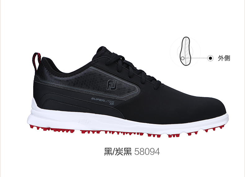 FootJoy高尔夫球鞋FJ男士Superlites XP无钉巡回赛轻量golf球鞋