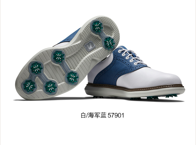 【21新款】FootJoy高尔夫球鞋男士Traditions经典轻量golf有钉鞋