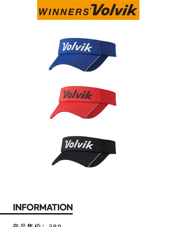 【新款】Volvik韩国高尔夫帽子户外男女透气软顶帽运动防晒遮阳帽