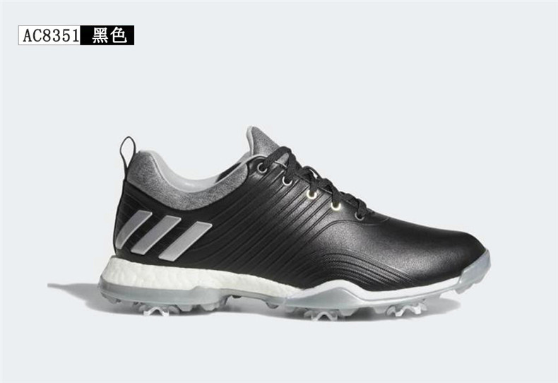 Adidas阿迪达斯高尔夫球鞋女士带钉鞋休闲运动球鞋21新款黑色女士