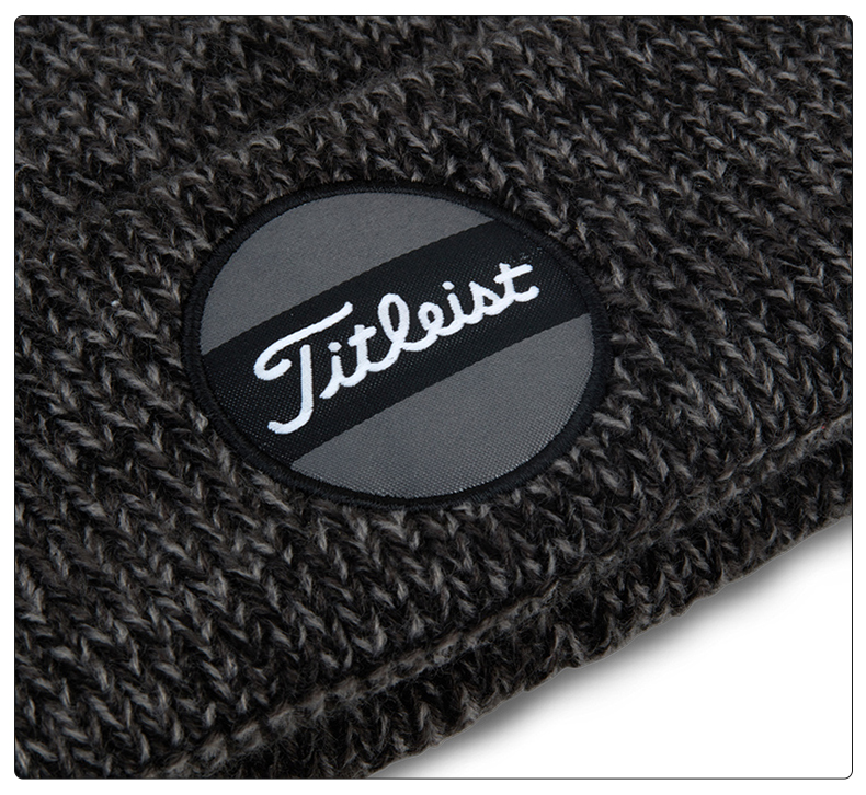 【21新款】Titleist泰特利斯特高尔夫球帽小圆标保暖绒球帽针织帽