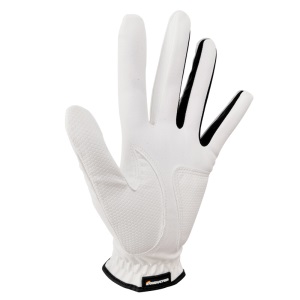 Maruman高尔夫手套 男士单支合成革 手套 S码=21-22 白黑色