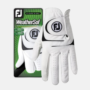 FootJoy高尔夫手套男士WeatherSof左手耐磨防滑舒适手套单只装