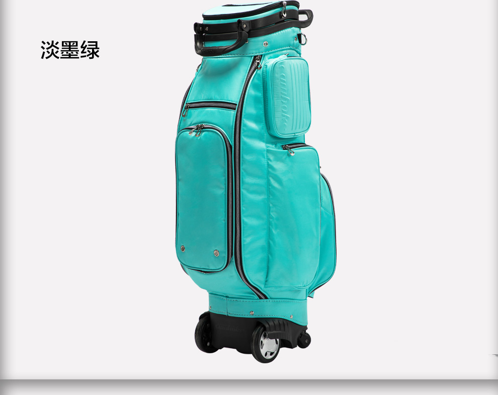 Camboke高尔夫球包男士带轮航空包golf硬壳可伸缩托运包 四轮驱动