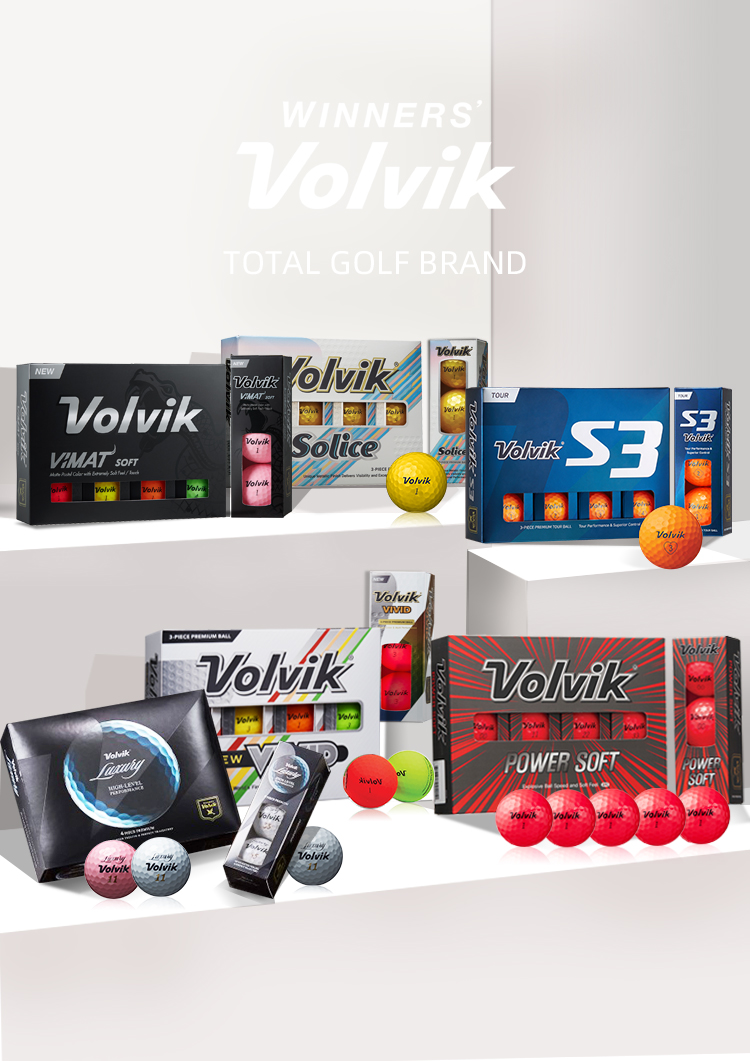 Volvik沃维克MAXGO高尔夫彩球三层光面18粒远距离golf用品礼盒