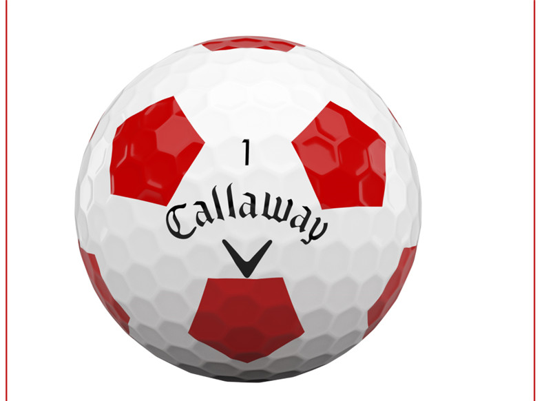 【新款】Callaway卡拉威高尔夫球CHRMSFT TRUVIS红款巡回赛四层球
