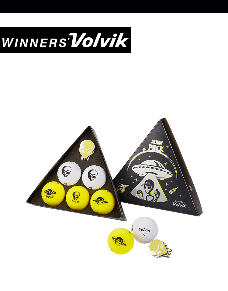 【2021新款】Volvik沃维克高尔夫礼盒球外星人礼盒球golf二层球