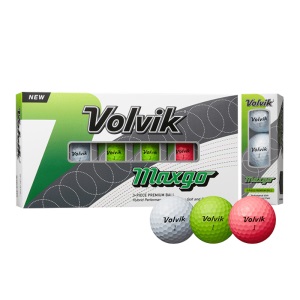 Volvik沃维克MAXGO高尔夫彩球三层光面18粒远距离golf用品礼盒